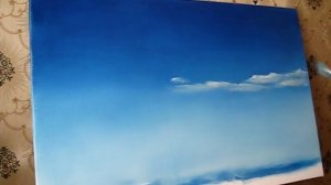 #9 Как нарисовать МОРСКОЕ НЕБО маслом | How to draw a sea sky - Бельчев Андрей