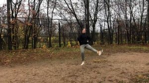 Народный танец - вращение по диагонали