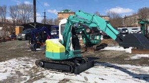 Mitsubishi MX35 Короткий тест миниэкскаватора