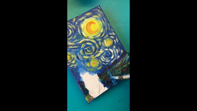 Рисуем Ван Гога ) Рисование в удовольствие ! смотреть онлайн