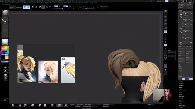 МК " Скульпт бюста стилизованного персонажа в ZBrush" | Анна Карташова