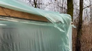 ПОХОДНАЯ БАНЯ из ПЛЕНКИ. Борщ на костре. Ночевка в мороз.