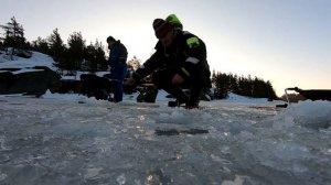 БЕШЕНЫЙ КЛЁВ. Ловля корюшки в Финляндии | Ice fishing for smelts in Finland