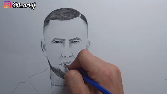 Akon MC Баргард / рисунок карандашом на листе А3 смотреть онлайн