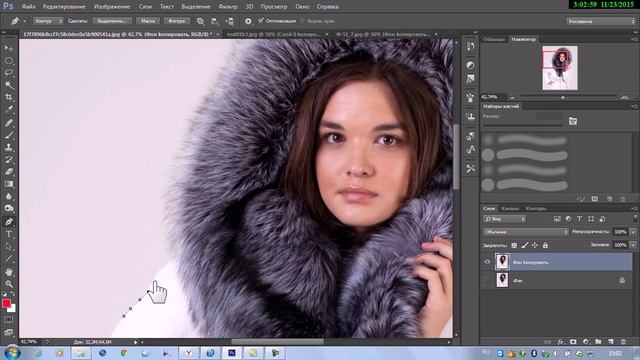 #10//Фотошоп//Вырезание пером и волшебной палочкой//10 Урок смотреть онлайн