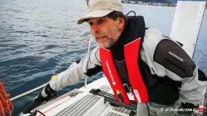 Учимся рулить на яхте. Аккуратненько...