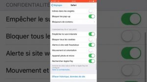 Comment effacer un historique sur safari iOS