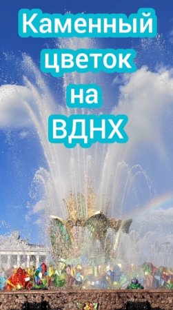 Каменный цветок на #ВДНХ #паркимосквы #Москва24 #shorts