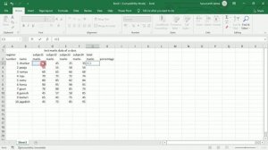 Excel Lab Program 3 | students marks list in excel | 1st puc computer science lab programs