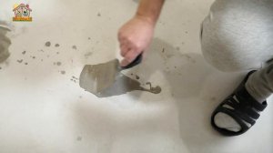 Как заделать следы на стяжке пола. DIY & DACHA Серия 228