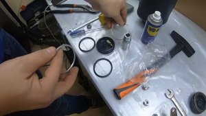 Замена переднего пневмобаллона мерседес ML/GL 164