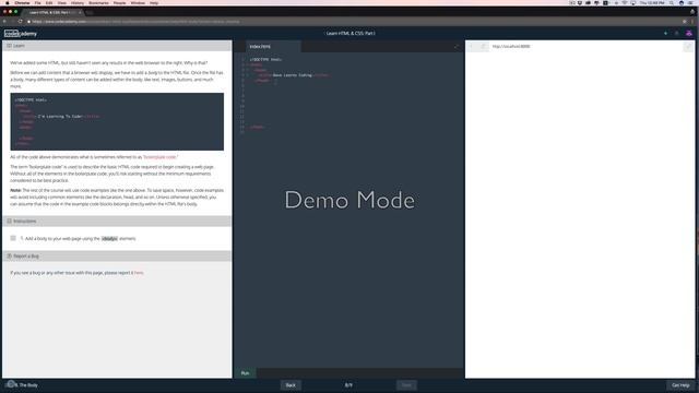 Learn how to code | Code Academy HTML 01