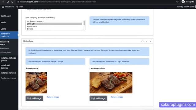 InstaFood - QR Menu, food delivery, pickup and dine-in for WordPress