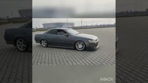 Дрифт на стадионе в Калининграде (Тест Тойоты Марк 2 90 кузов)