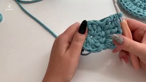 Подставка под горячее из трикотажной пряжи