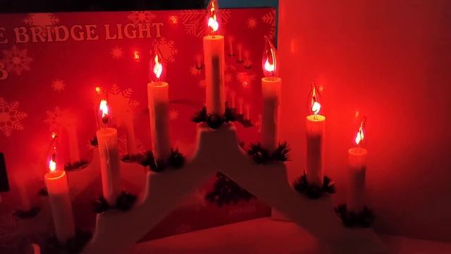 Горка рождественская мерцающие свечи AZ-737 смотреть онлайн