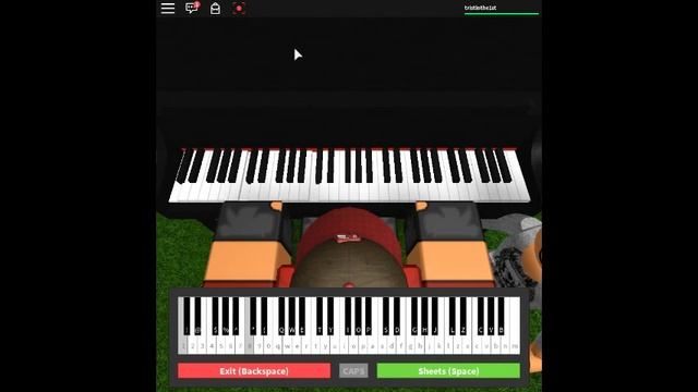 Never Gonna Give You Up by: Rick Astley on a ROBLOX piano. смотреть онлайн