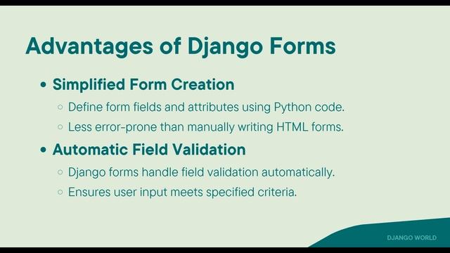 Introduction to Django Forms