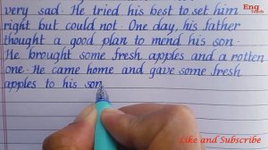 Story: "Bad Company" | writing |  handwriting | English Handwriting| story writing | Eng Teach