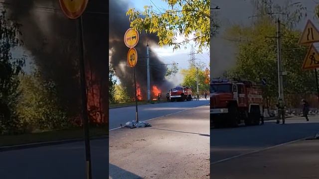 Пожар в Нижнем Новгороде Канавинский район Поселок Сортировочный.