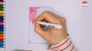 Как Нарисовать APPLE ? IPHONE | Красивый Розовый Айфон?