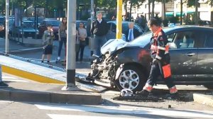 incidente corso lodi Milano rimozione delle auto incidentate