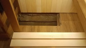 Отделка бани, пано из можжевельника