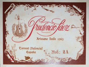 Гитара Prudencio Saez 2А - Рио-Рита ( композитор Энрике Сантеухини).