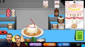 БолтушкА и ПРоХоДиМеЦ Готовят Печенье и МОРОЖЕНОЕ #223 - игра Папа Луи Печенье и Мороженое