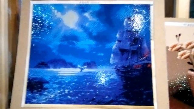 что произошло с алмазной мозаикой после покрытие акриловым лаком. алмазная мозаика готовая работа смотреть онлайн