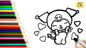 Как нарисовать Куруми Хелло Китти.Просто рисовать Куруми#милыерисунки