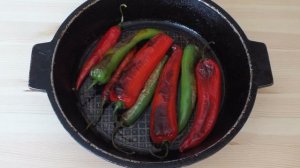 Острый жареный перец на зиму