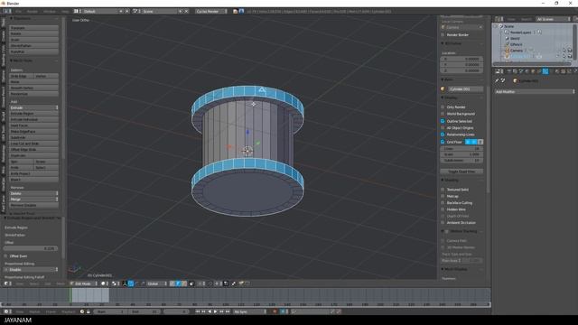 Blender Quick Modeling Tip : Extrude смотреть онлайн