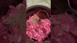 Говяжьи щечки как шашлык в мультиварке