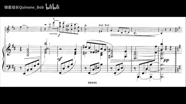 [Cesar Cui] Sonata for violin and piano (Score-Video)