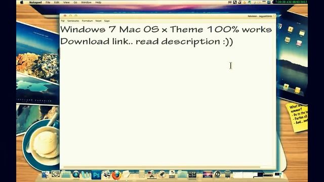 Windows 7 Best Mac OS x Lion Theme 100% works free DOWNLOAD смотреть онлайн