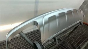 Покраска молдингов Audi . Два цвета матовый и глянцевый лак.