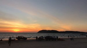 pantai cenang beach sunset