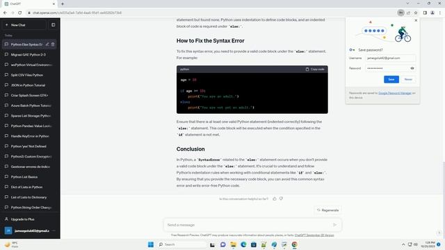 python program syntax error on else