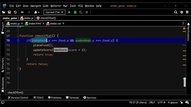 Пишем игру " Змейка "  на JavaScript