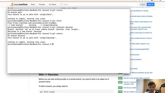Git in Laravel. Part 1 - Branches: Main, Develop and Feature смотреть онлайн
