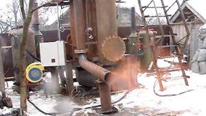 Пуск реактора синтез газа, газогенератор. 066.mpg