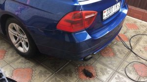 BMW 320d N47 дымит на холодную
