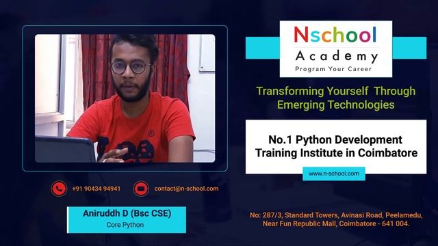 Python Programming Course in Coimbatore | Python Course With Placement Assistance | Coimbatore, Gob