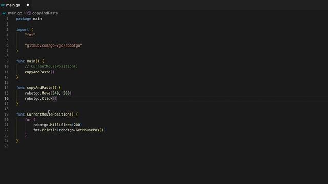 robotgo tutorial - automate your life with go