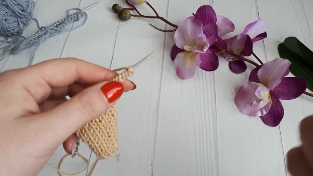 Прибавление нескольких петель спицами / Как прибавить 2 и более петель по краю