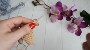 Прибавление нескольких петель спицами / Как прибавить 2 и более петель по краю