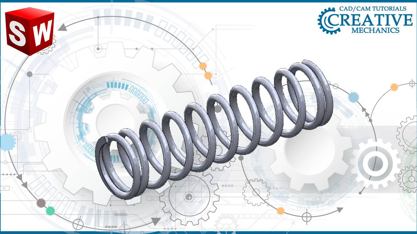 Пружина сжатия в Solidworks