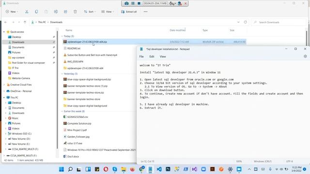 How to Install Oracle SQL Developer On Windows 11 [Easiest method] смотреть онлайн