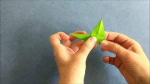 Пятиконечная звезда из бумаги. Five-pointed paper origami star
